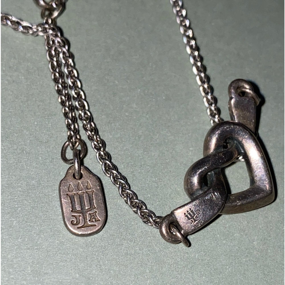 James Avery Heart Knot Love Sterling Silver Necklace